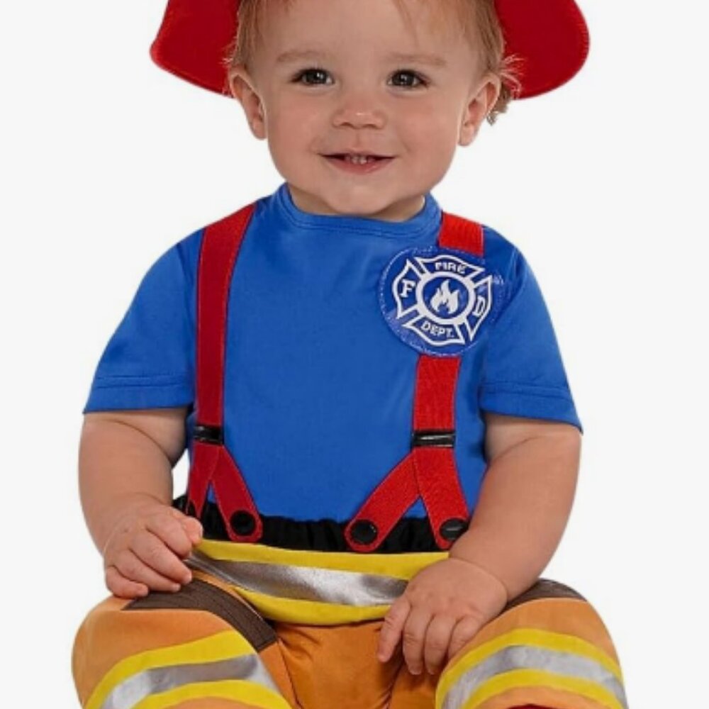 Toddler Fireman Costume 12 mo
